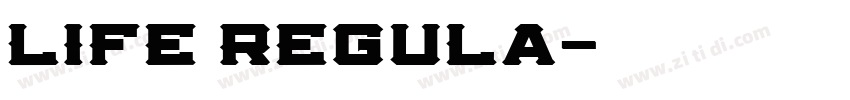 Life Regula字体转换